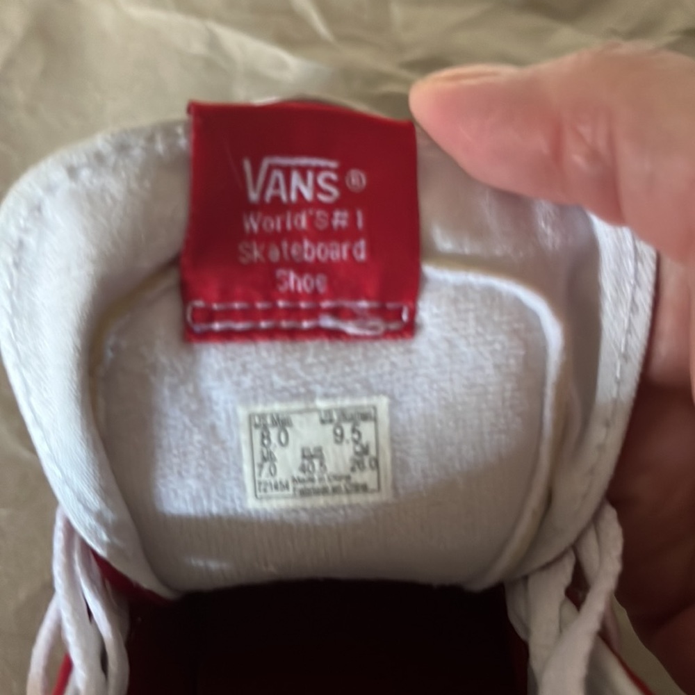 Vans red Hi-tops - Picture 6 of 6